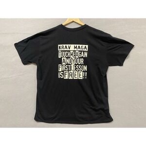 Krav Maga Martial Arts Shirt "Touch Me Again And Your First Lesson Is Free".  XL